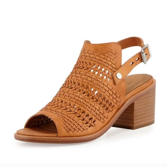 NIB Rag & Bone Wyatt Mid Heel in Natural Woven - Picture 7 of 9